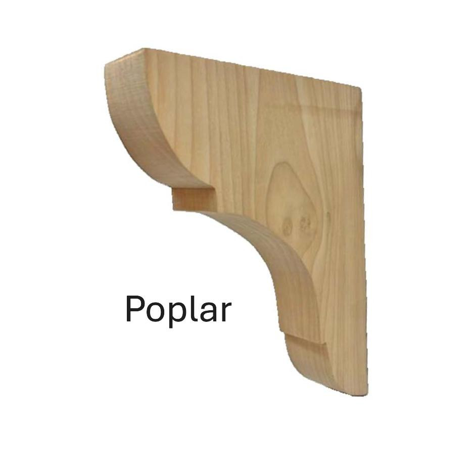 Poplar wood shelf bracket