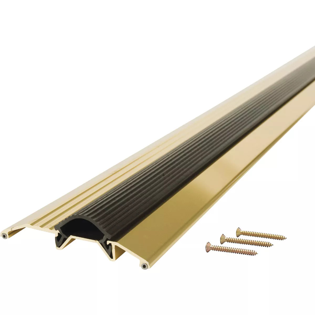 Gold MD Threshold comes with hardware ready to install