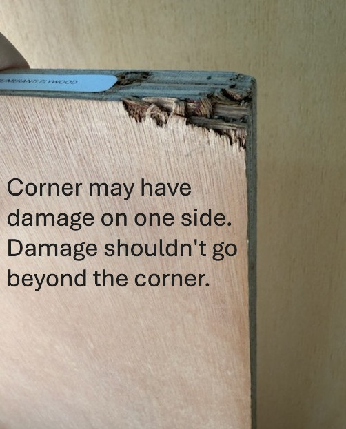 Discounted G1S sheet can have slight damage on corner.