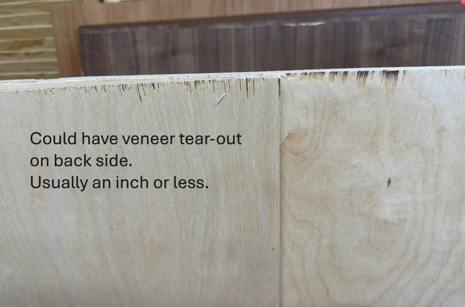 Discounted G1S sheet can have a slight tear-out on edge of one side.