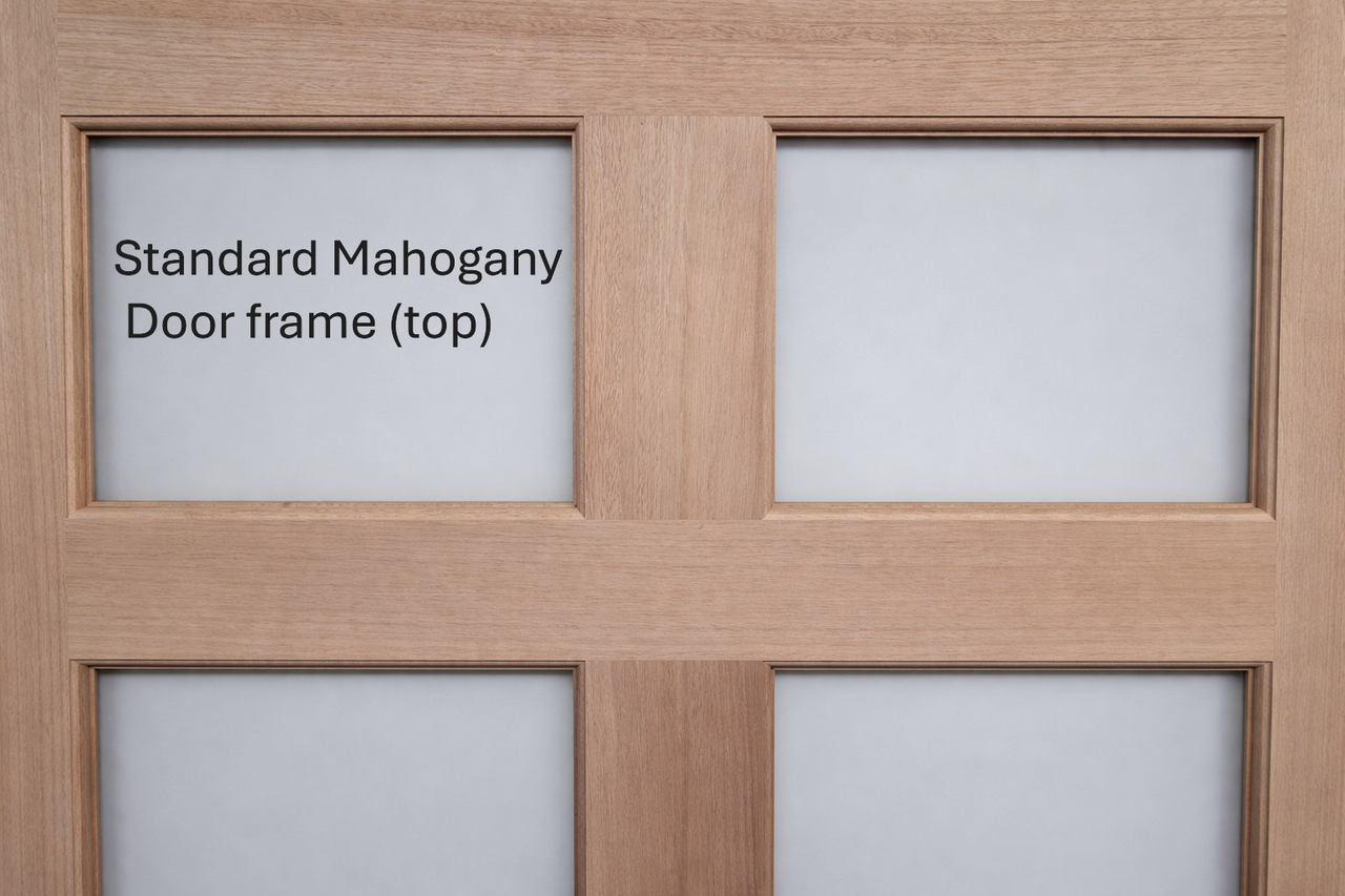Standard Mahogany door top detail