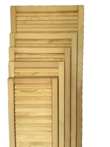 Shutters come in widths from 12" to 22"