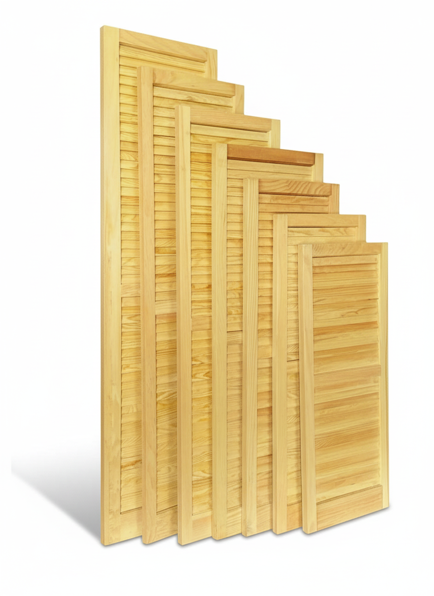 Wooden Louvered Shutters