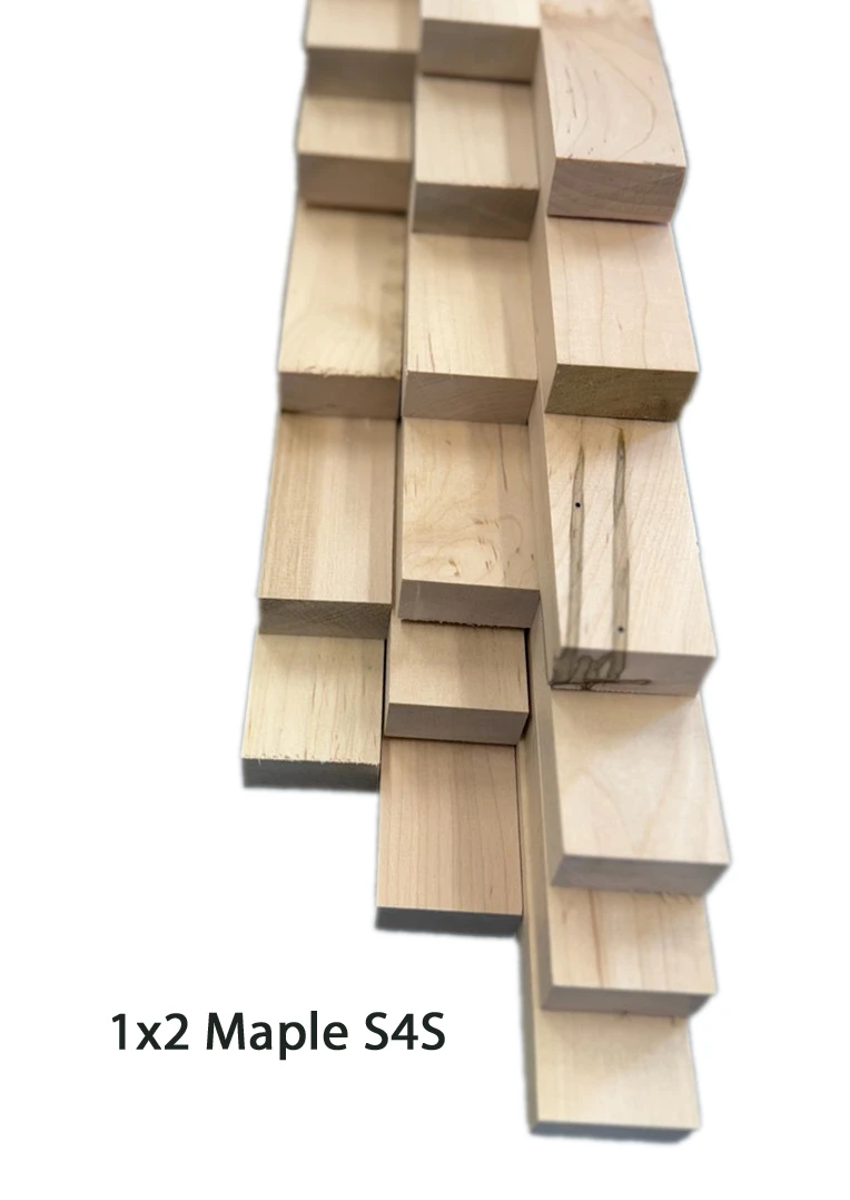 1x2 Soft Maple boards