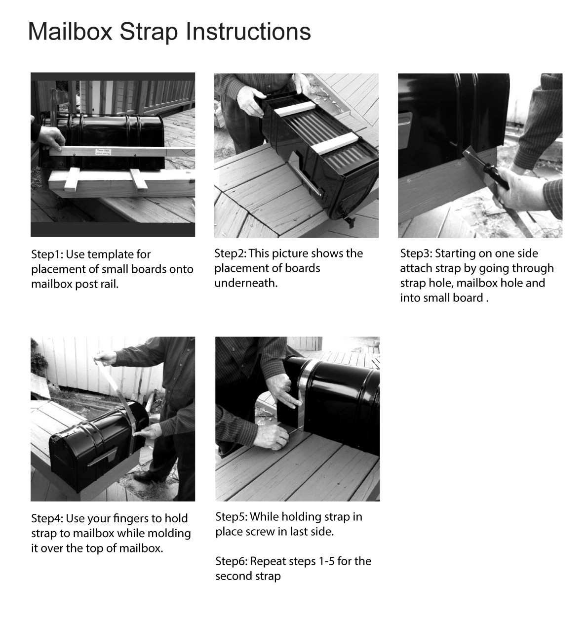 Instructions on how to install brass bands.