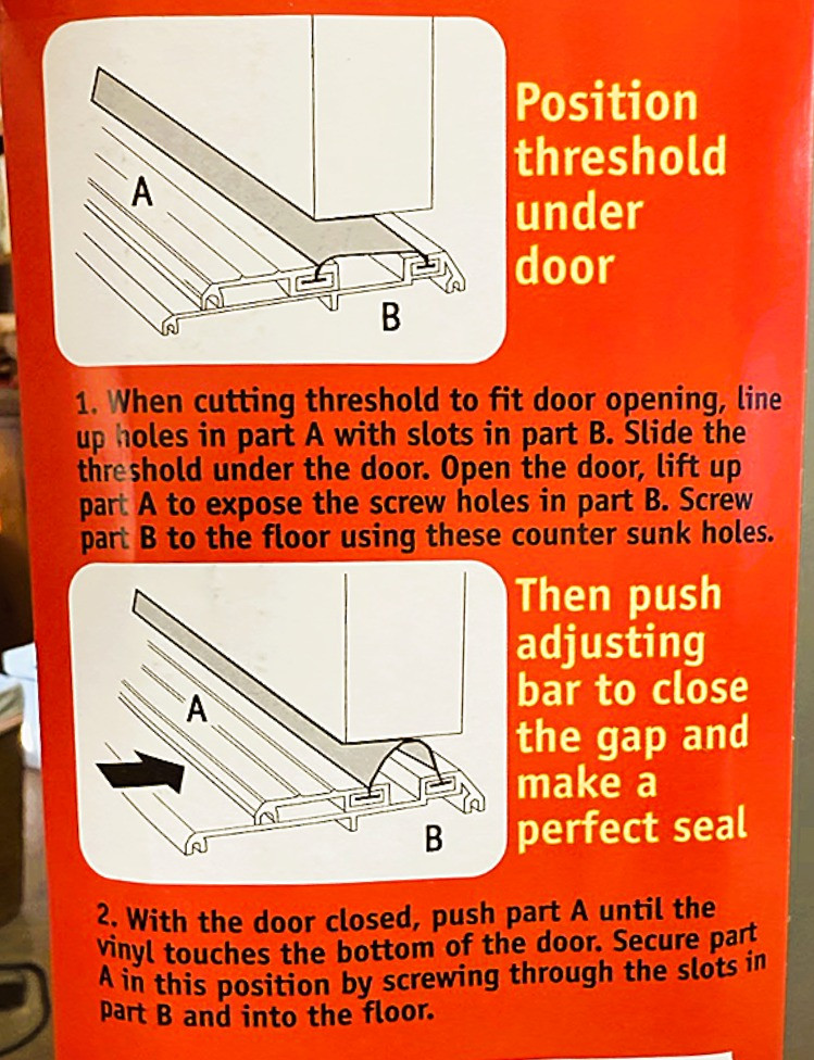 Installation instructions of V9 Threshold