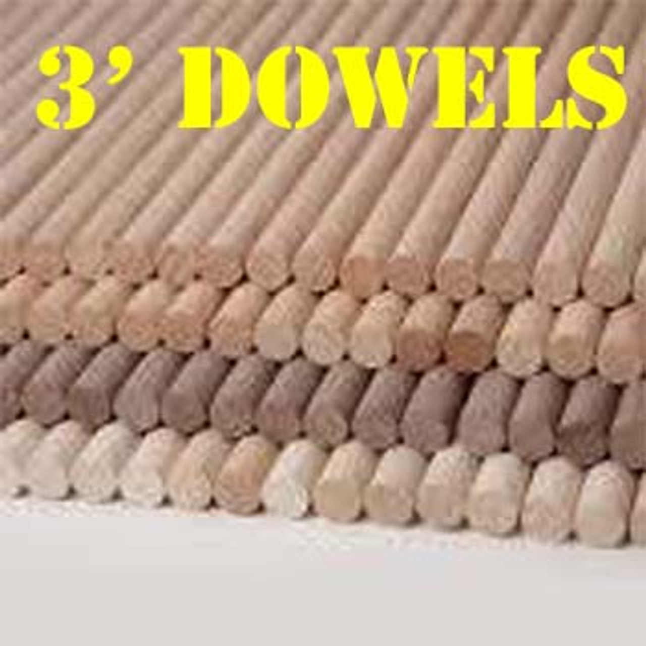 72 Hardwood Dowels in 6 species - Total Wood Store