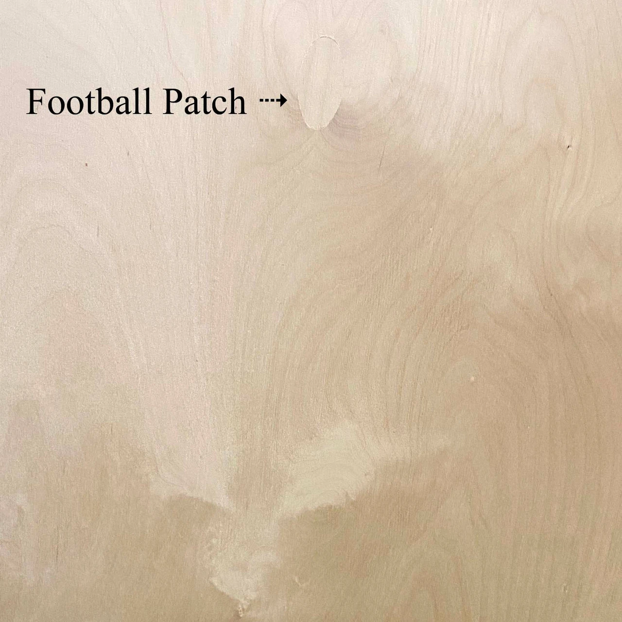 Showing What a same colored patch appears like on the plywood.