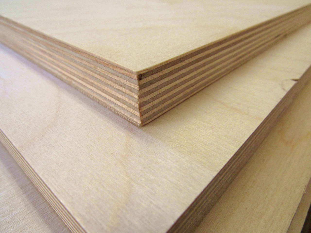 Baltic Birch Plywood, 8 x 8 Inch, B/BB Grade Sheets, 1/4 or 1/8 Inch Thick, Woodpeckers