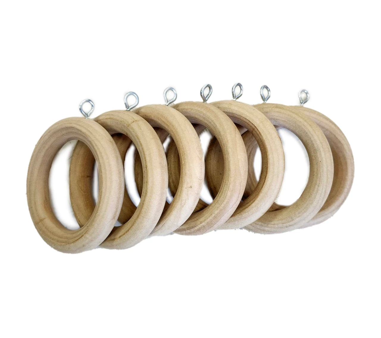 Unfinished Wooden Drapery Rings