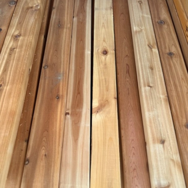 WR Cedar, Select grade, S4S, 2x4