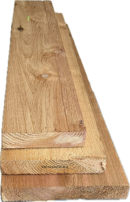 WR Cedar, #2 grade, Rough,  2" thick