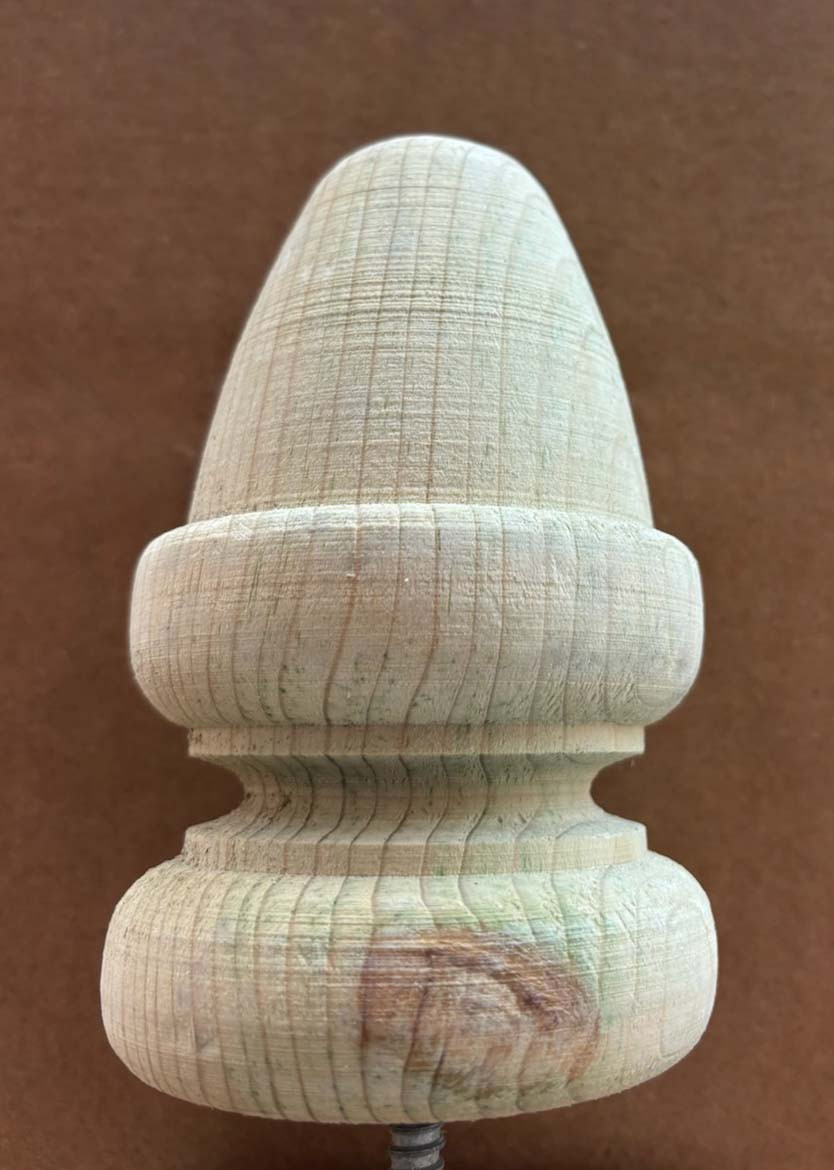 Acorn Post Top in Treated Pine