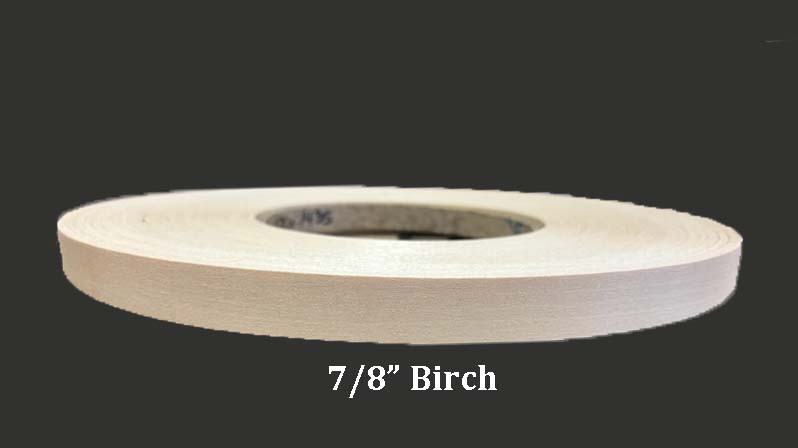 7/8 inch white birch edge banding