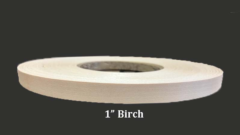 One inch white birch edge banding