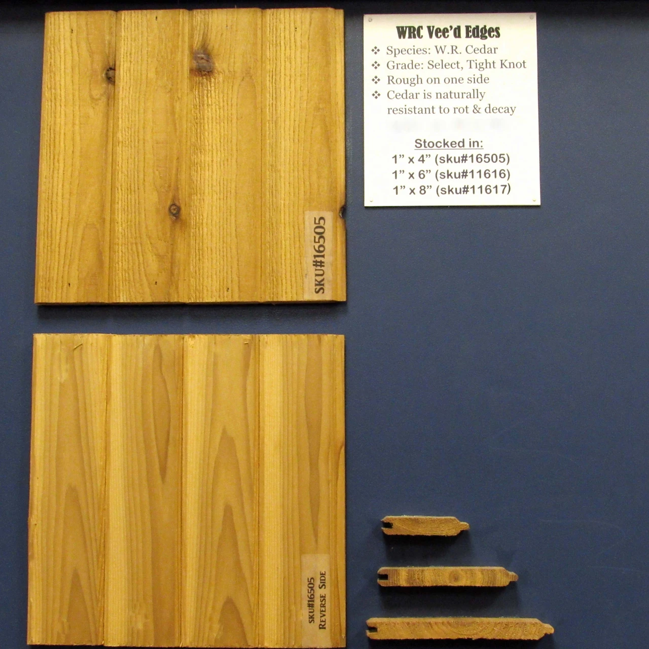 Western Red Cedar V Groove Paneling