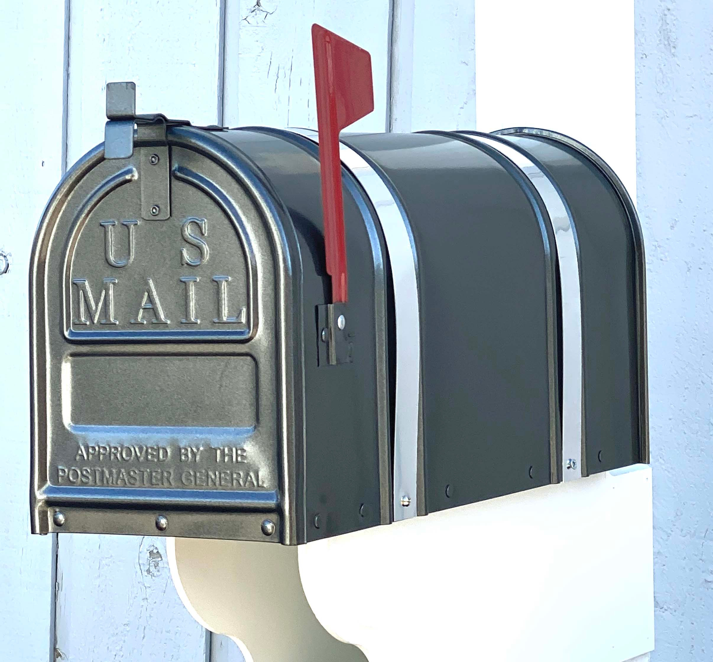 Fulton Mailbox and Metallic Bands Total Wood Store