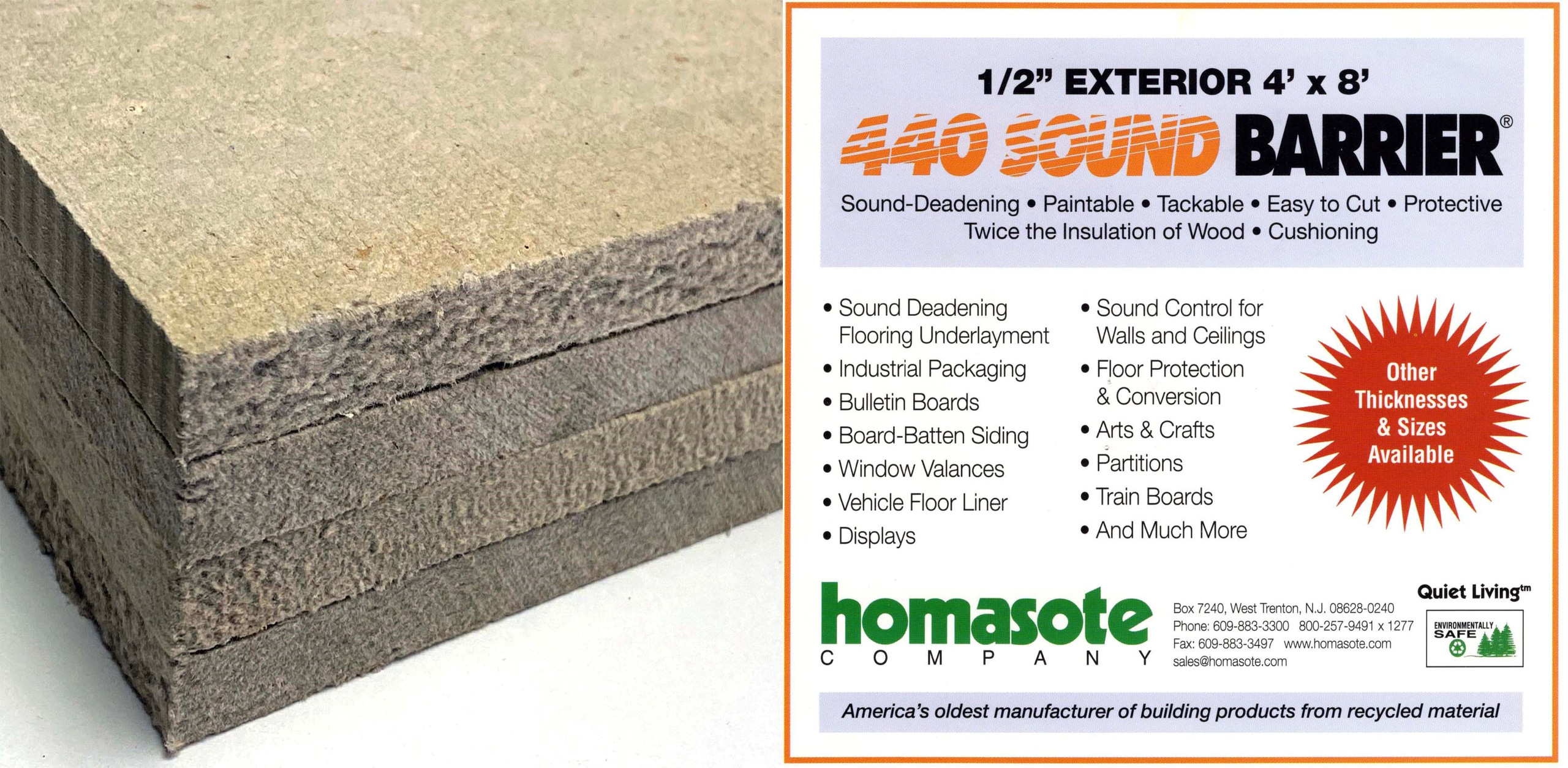 Homasote 440 Wallboard Full 4 X8 Sheets Total Wood Store Homasote 4 