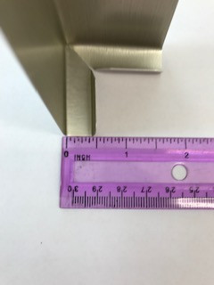 Half inch thick channel to wrap around siding.