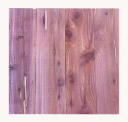 Close-up of Cedar closet liner