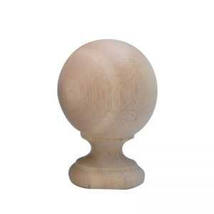 Unfinished Ball Finial for a 2-1/4" rod