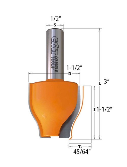 CMT Vertical Raised Panel Bit