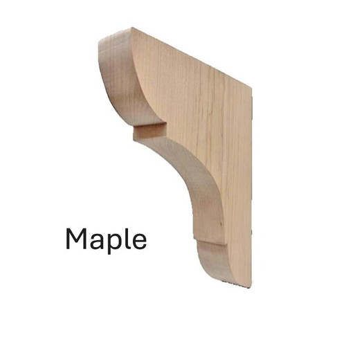 Maple wood shelf bracket