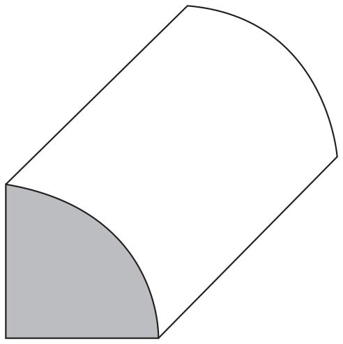 Profile of DuraFlex Quarter Round 105 Flex