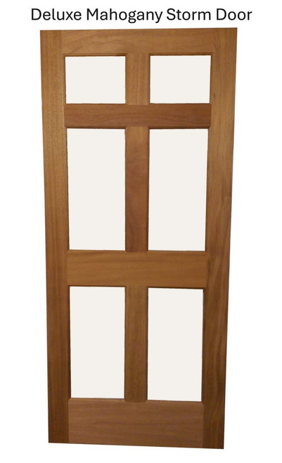 Deluxe Mahogany 6-Lite Storm Door
