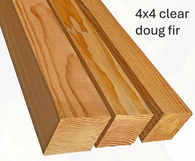 Clear 4×4 Douglas-Fir Timbers