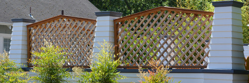 Cedar Diagonal Lattice Panel