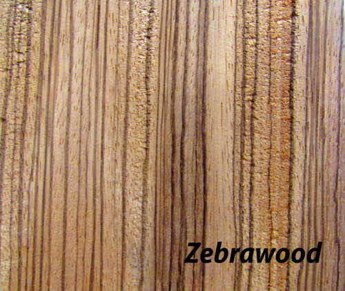 closeup grain of Zebrawood
