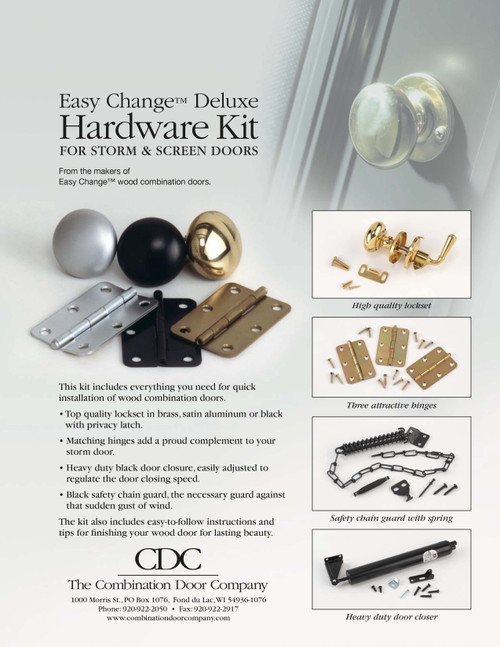Complete Hardware Kit for storm doors
