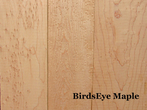 Birdseye maple boards