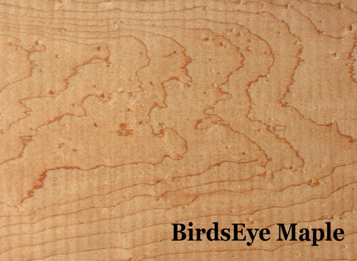 Close up of Birdseye maple hardwood