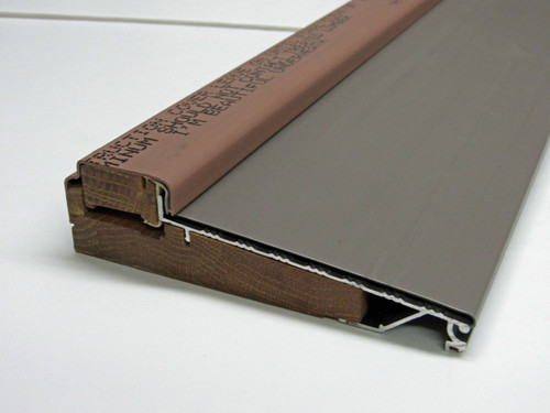 side View showing solid oak on bottom.