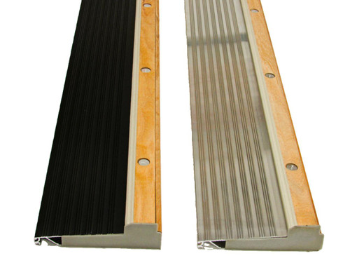 Exterior Aluminum and Oak Threshold. Two finishes available.