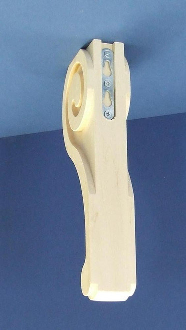 Hardwood Scroll Bracket