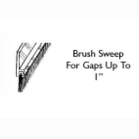 Profile drawing of brush door sweep