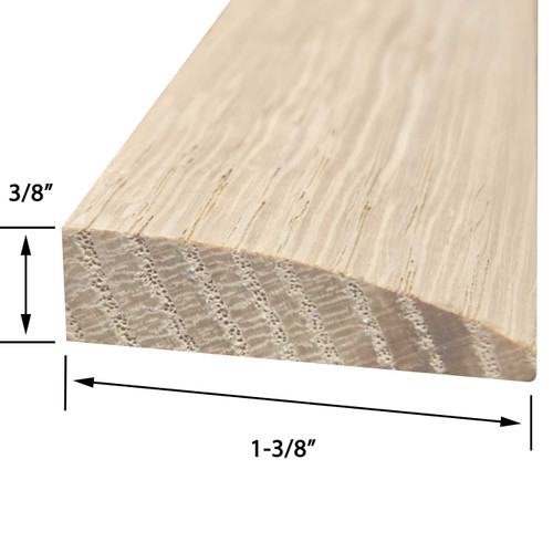 Oak Molding 3/8" Butt Edging
