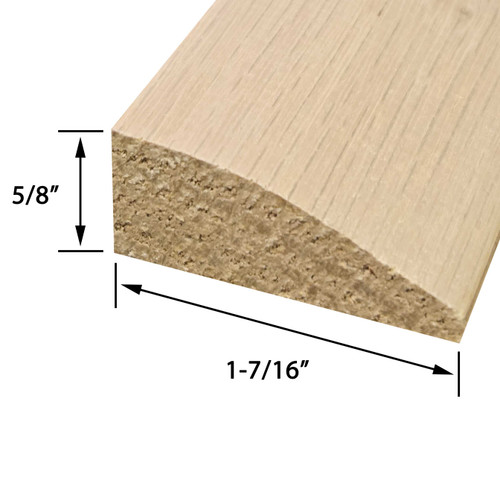 Oak Molding 5/8" Butt Edging