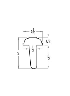 T-Astragal profile