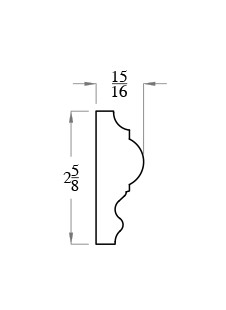 394 Chair Rail profile