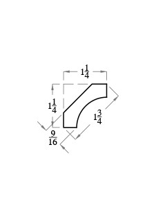 Cove 85 Moulding 9/16" X 1-3/4"