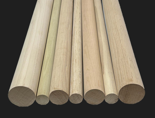 72 inch hardwood dowels