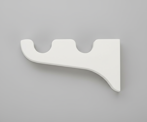 White Double Drapery Bracket, pair
