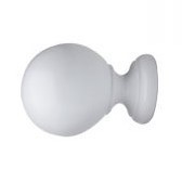 White pre-finished finial