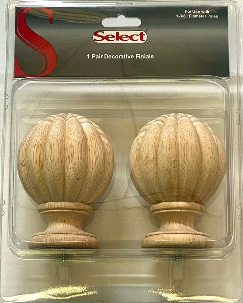 Packaging for Select Reeded ball finial.