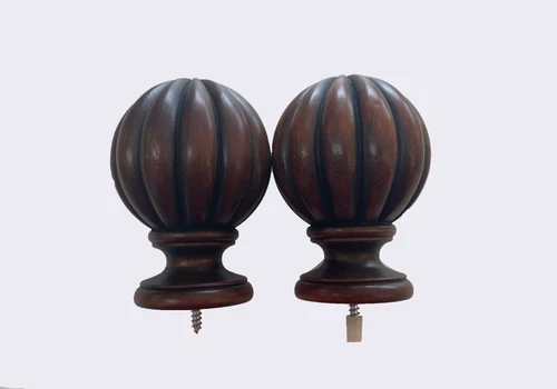 1 3 8 Rod Walnut Finials
