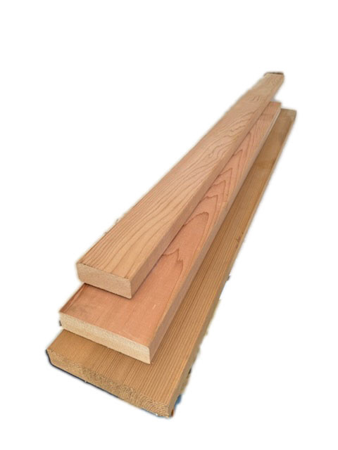 clear 2x Cedar Boards